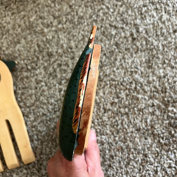 Set of 2 Salad Serving Hands Wood Salad Grabbers Natural Salad Forks 🐠 - Picture 8 of 10